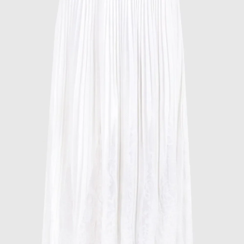 Balmain White Pleated Skirt with Lace (NWT) - Picture 3 of 5